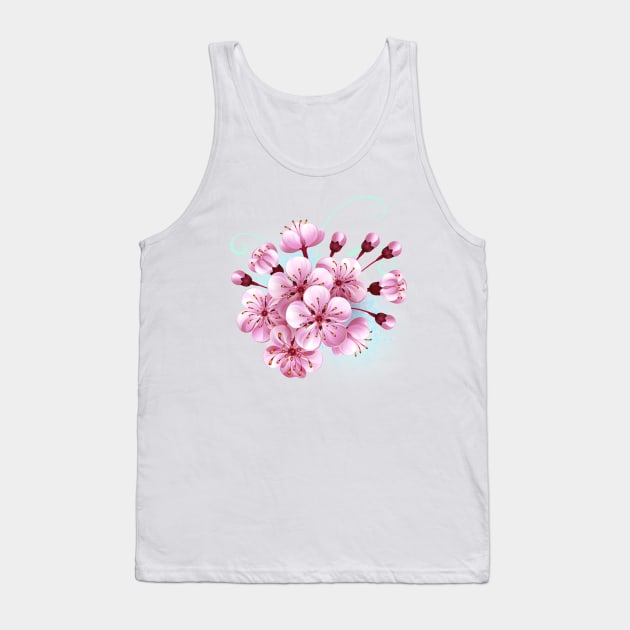 Sakura Flowers Tank Top by Blackmoon9